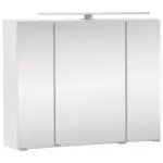 Möbelix Spiegelschrank Stockholm Mit Led 3-Türig Bxhxt: 80x64x20 Cm