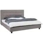 Möbelix Polsterbett mit Lattenrost 180x200 Livorno, Hellgrau