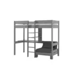 Möbelix Hochbett Pino B: 105cm Grau