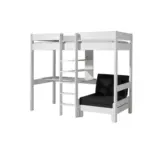 Möbelix Hochbett Pino B: 105 Cm Echtholz Weiß