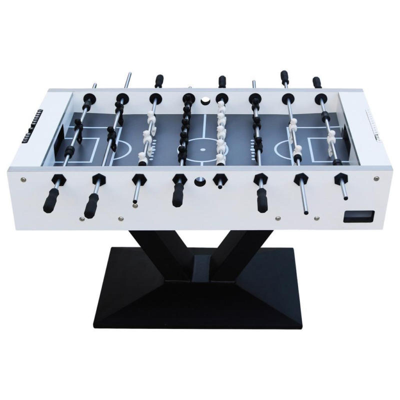 Tischfußball Worldcup Premium Pro Holz/Metall Schwarz/Weiß