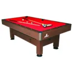 Möbelix Billardtisch Saphir L: 125 Cm Braun/rot Verstellbare Füße