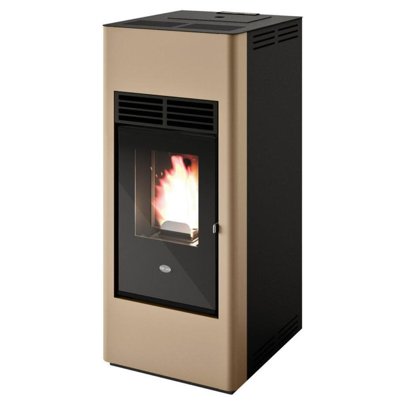 Pelletofen Karina Beige Metall 9,5 Kw mit Wi-Fi