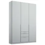 Möbelix Drehtürenschrank Mit Laden 136 Cm Alabama, Seidengrau