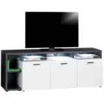 Möbelix Tv-board Garda New Ganf 03 B: 177,2 Cm Grau/weiß