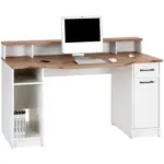 Möbelix Schreibtisch mit Stauraum B 150 cm H 91cm Tobi Eiche Dekor
