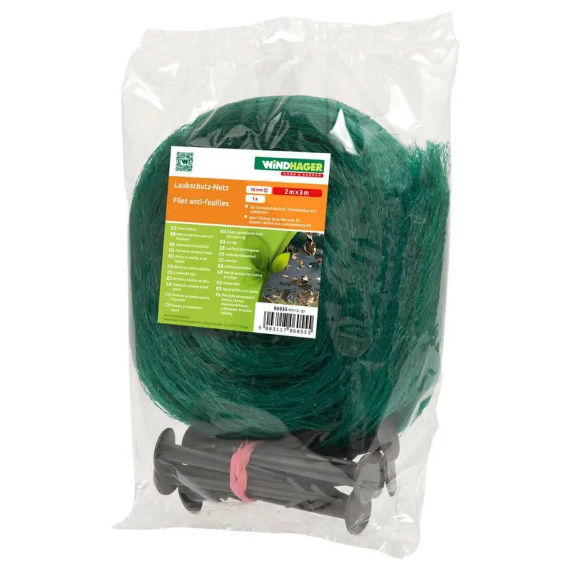 Laubschutznetz 1000x400 Cm Mit 20 Netzhalter, Grün