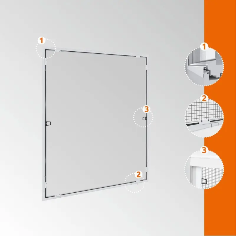 Fliegengitter Is Plus Fe Ultra Flat 120cm W