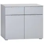 M&ouml;belix Kommode Mit Soft-close B: 93 Cm Alabama, Seidengrau