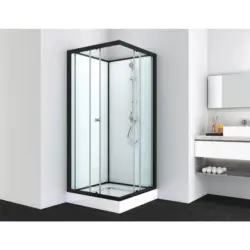 Duschkabine Uni 2 Komplett-Set Eckeinstieg