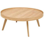 Möbelix Couchtisch Rund Wood, Naturfarbe