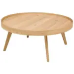 Möbelix Couchtisch Rund Wood, Naturfarbe