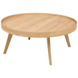 Couchtisch Rund Wood, Naturfarbe