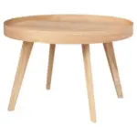 Möbelix Couchtisch Rund Teilmassiv Wood 2, Eiche