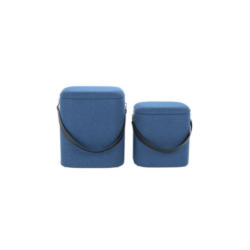 Hocker Arabella Blau H: 44 Cm 2er-Set