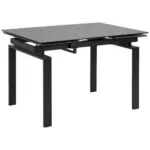 Möbelix Esstisch Ausziehbar Huddersfield 120x85 Cm Schwarz