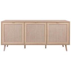 Sideboard Dekor Mit 3 Türen 150 Cm Bali Sonoma Eiche