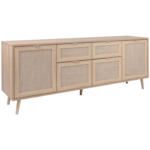 Möbelix Sideboard Dekor Mit 4 Türen 180 cm Bali Sonoma Eiche