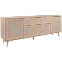 Sideboard Dekor Mit 4 Türen 180 Cm Bali Sonoma Eiche