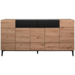 Möbelix Sideboard Dekor Mit 2 Laden 180 cm Nola 003054 Schwarz