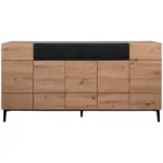 Möbelix Sideboard Dekor Mit 2 Laden 180 cm Nola 003054 Schwarz