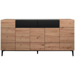 Sideboard Dekor Mit 2 Laden 180 cm Nola 003054 Schwarz