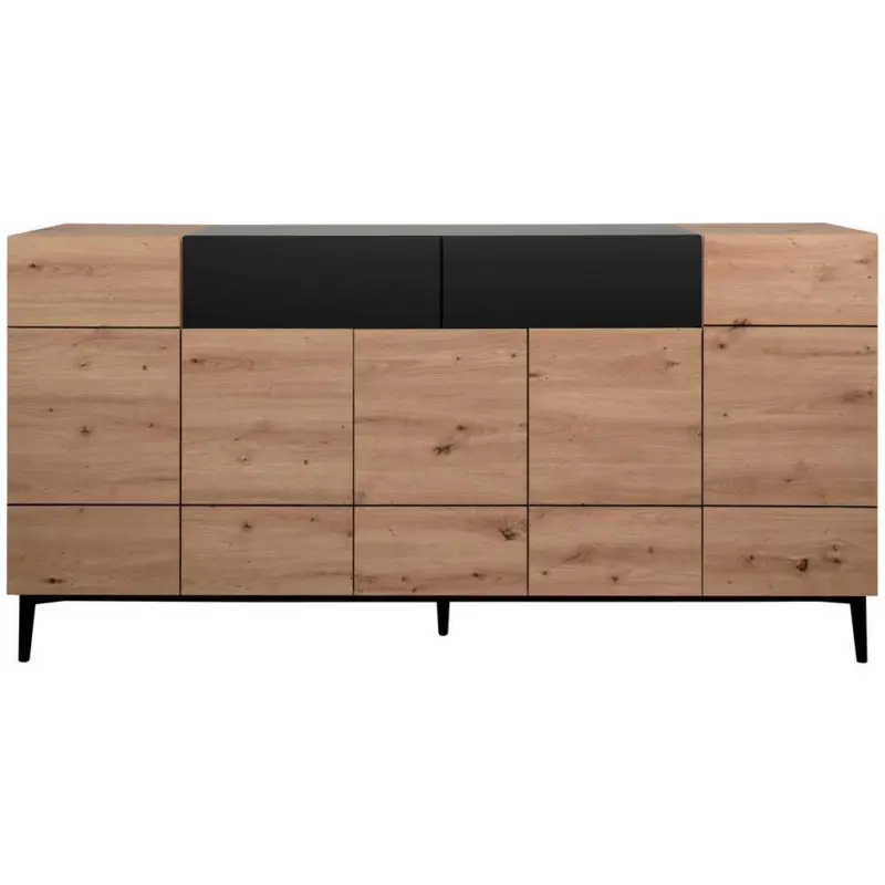 Sideboard Dekor Mit 2 Laden 180 cm Nola 003054 Schwarz