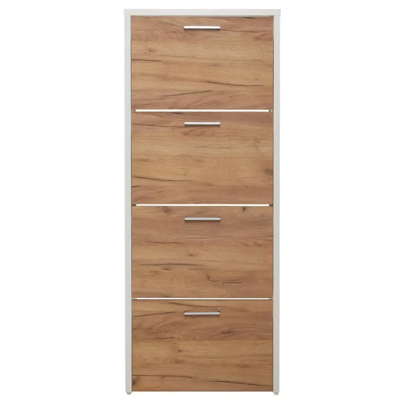 Schuhkipper Fulda 2 4 Klappen Eiche/weiß B: 60 Cm