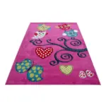 Möbelix Kinderteppich Eule Lila Kids 160x230 Cm