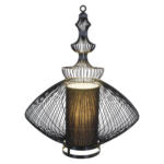 Möbelix Tischlampe Young Living Schwarz Orientalischer Flair