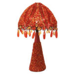 Möbelix Tischlampe Perla Orange Orientalischer Flair