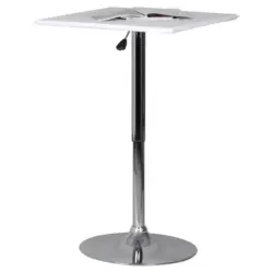 Stehtisch Altona 63x104x63 Cm Weiß Höhenverstellbar