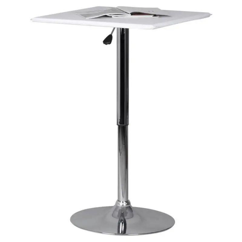Stehtisch Altona 63x104x63 Cm Weiß Höhenverstellbar