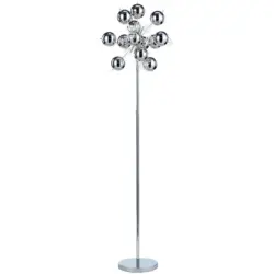 Stehlampe Explosion Klar/chromfarben Aus Glas