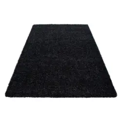 Hochflor Teppich Anthrazit Life 140x200 Cm