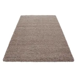 Hochflor Teppich Braun/beige Life 80x250 Cm