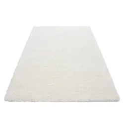 Hochflor Teppich Creme Life 80x250 Cm