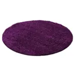 Möbelix Hochflor Teppich Lila Life Rund Ø 160 cm
