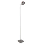Möbelix LED-Stehlampe dimmbar Braun/Chromfarben verstellbar