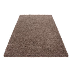 Hochflor Teppich Hellbraun Life 80x250 Cm