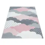 Möbelix Kinderteppich Wolken Pink Bambi 80x150 Cm