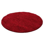 Möbelix Hochflor Teppich Rot Life Rund Ø 160 Cm