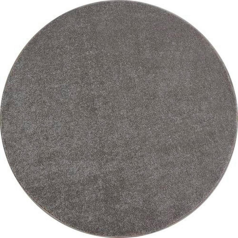 Hochflor Teppich Beige Ata Rund Ø 200 cm