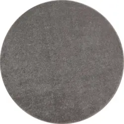 Hochflor Teppich Beige Ata Rund Ø 120 cm