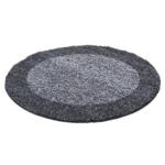 Möbelix Hochflor Teppich Grau Life Rund Ø 200 cm