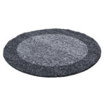 Möbelix Hochflor Teppich Grau Life Rund Ø 160 cm