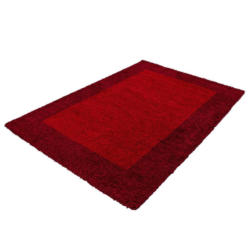 Hochflor Teppich Rot Life 80x250 cm