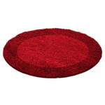 Möbelix Hochflor Teppich Rot Life Rund Ø 160 Cm
