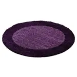 Möbelix Hochflor Teppich Lila Life Rund Ø 200 cm
