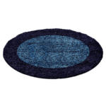 Möbelix Hochflor Teppich Dunkelblau Life Rund Ø 160 Cm